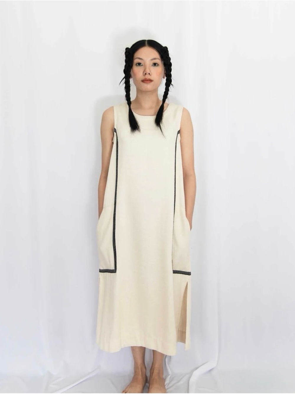 Peppers Dress by Rias Jaipur  Homespun Size L MSRP $139
